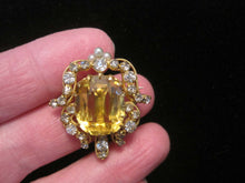 Load image into Gallery viewer, Antique Victorian Edwardian Topaz Seed Pearl Pendant Brooch