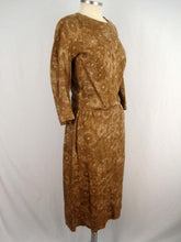 Load image into Gallery viewer, 1960s Alper Schwartz Gold Silk Blouson Dress