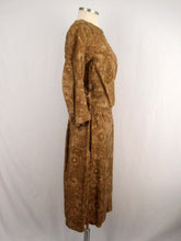 Load image into Gallery viewer, 1960s Alper Schwartz Gold Silk Blouson Dress