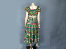Load image into Gallery viewer, 1940s Resort Wear Crop Top & Maxi Skirt Beach Set DEADSTOCK