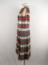 Load image into Gallery viewer, 1960s Abe Schrader Plaid Kilt Dress / Small Sleeveless Dress
