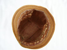 Load image into Gallery viewer, 1920s Straw Cloche Hat Embroidered Linen