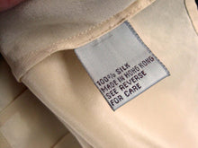 Load image into Gallery viewer, 40s Style Beige Silk Blouse Westminster Lace Hong Kong
