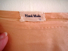 Load image into Gallery viewer, 1920s Flapper Lingerie Peach Satin Silk Tap Pants Alencon Lace