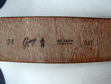 Load image into Gallery viewer, 1940s 50s Garay Black Leather Belt Hook Buckle