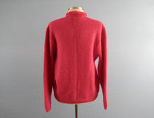 Load image into Gallery viewer, 1950s Cardigan Sweater Hot Pink Wool Lofties by Lawrence