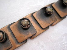 Load image into Gallery viewer, 1940s Rebajes Copper Bracelet Modernist Jewelry