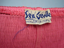 Load image into Gallery viewer, 1940s Bikini Bathing Suit Raspberry Pink Satin Sea Goddess Original Swimsuit