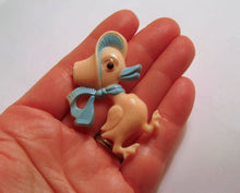 Load image into Gallery viewer, 1940s Googly Eye Duck Pin Celluloid Early Plastic