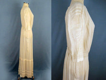 Load image into Gallery viewer, 1900s Edwardian Tea Dress Embroidered Gauze with Openwork