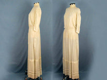 Load image into Gallery viewer, 1900s Edwardian Tea Dress Embroidered Gauze with Openwork
