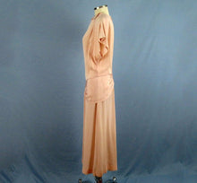 Load image into Gallery viewer, 1940s Light Pink Crepe Dress WWII Era Dance Dress