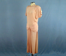 Load image into Gallery viewer, 1940s Light Pink Crepe Dress WWII Era Dance Dress