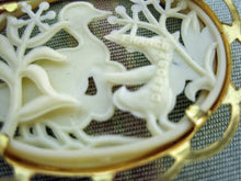 Load image into Gallery viewer, 1920s Pin Brooch French Celluloid Ducks Silhouette Pin