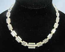 Load image into Gallery viewer, 1920s Art Deco Necklace Hand Cut Trapezoid Rock Quartz Crystal Necklace