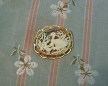 Load image into Gallery viewer, 1920s Pin Brooch French Celluloid Ducks Silhouette Pin
