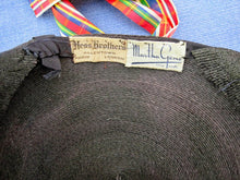 Load image into Gallery viewer, 1950s Kepi Hat 50s Black Straw Hat 21" Martha Gene New York