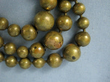 Load image into Gallery viewer, 1940s Brass Ball Bead Necklace Multi Strand