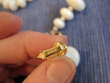 Load image into Gallery viewer, 1950s Vogue Demi Parure Necklace Earrings Opaque White Glass Flying Saucer Beads