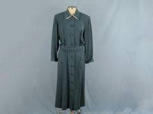 Load image into Gallery viewer, 1940s Shirt Dress Slate Blue WWII Era De De Johnson California