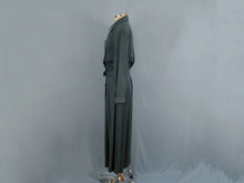 Load image into Gallery viewer, 1940s Shirt Dress Slate Blue WWII Era De De Johnson California