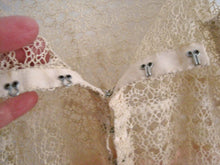 Load image into Gallery viewer, 1920s Pink Silk Crepe Step-In Chemise Tenerife Lace Handmade Unworn &amp; UNUSUAL