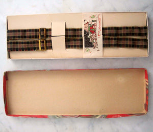 1920s UNUSED Hikok Bull Dog Suspenders AMAZING Art Deco Graphics
