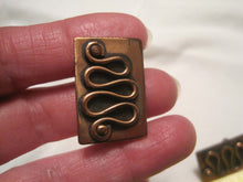 Load image into Gallery viewer, 1950s Mid Century Modernist Chenet Copper Earrings Screw Back Winifred Mason Chenet