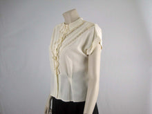 Load image into Gallery viewer, 50s Beige Lace Blouse / Fashionality by Sidele Large
