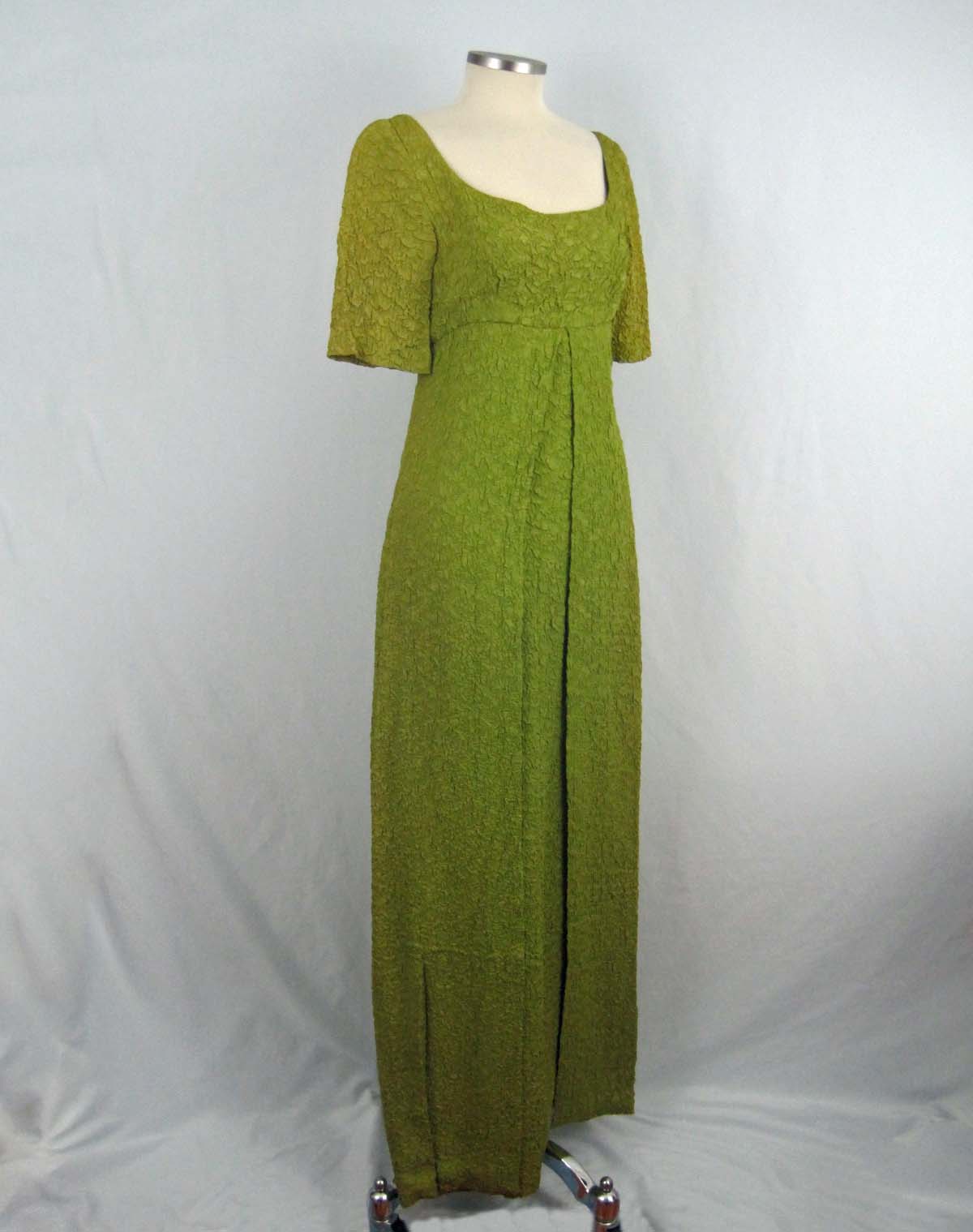 1960s Kiwi Matelass Empire Maxi Dress 1960s Kiwi Matelass Empire Maxi Dress