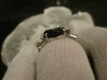 Load image into Gallery viewer, Beautiful Black Onyx Diamond Gold Ring Vintage Onyx Ring 10K White Gold