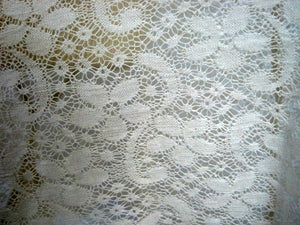 DEADSTOCK 1920s White Swiss Dot Cotton Net Lace and French Cotton Lace Step-In Teddy