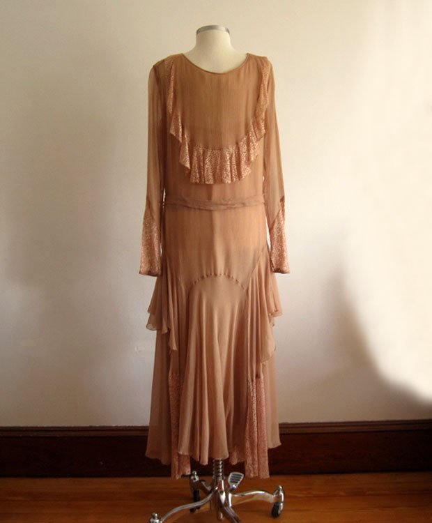 ON HOLD for Mackenzie / 1920s Silk Flapper Dress Dusty Rose Illusion Lace Cape Collar ON HOLD for Mackenzie / 1920s Silk Flapper Dress Dusty Rose Illusion Lace Cape Collar