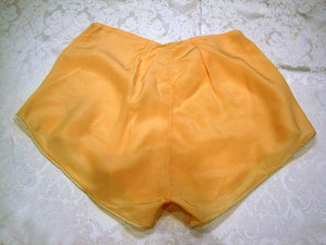1940s Silk Panties Peach & Cream Tap Pants Bambergers Lingerie