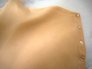 1920s Peach Silk Crepe Tap Pants Tatted Lace Silk Panties Flapper Lingerie