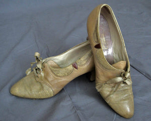1920s Leather Oxford Brogue Shoes Pumps Lothrops-Farnham Co.