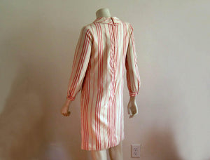 1950s Peppermint Stripe Day Dress Betty Barclay