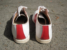 Load image into Gallery viewer, 1950s Leather Saddle Shoes Red White Goodyear Welting