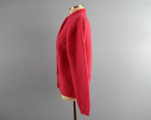 Load image into Gallery viewer, 1950s Cardigan Sweater Hot Pink Wool Lofties by Lawrence
