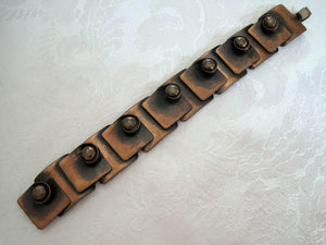 1940s Rebajes Copper Bracelet Modernist Jewelry