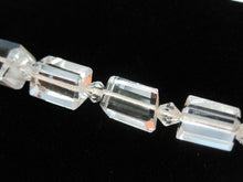 Load image into Gallery viewer, 1920s Art Deco Necklace Hand Cut Trapezoid Rock Quartz Crystal Necklace