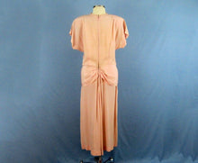 Load image into Gallery viewer, 1940s Light Pink Crepe Dress WWII Era Dance Dress