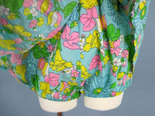 Load image into Gallery viewer, 1960s Bathing Suit Blue Floral One Piece Swimsuit Muriel