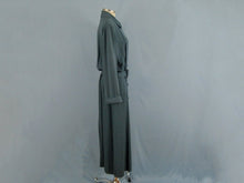 Load image into Gallery viewer, 1940s Shirt Dress Slate Blue WWII Era De De Johnson California
