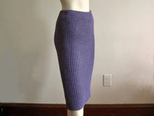 Load image into Gallery viewer, 1980s Marimekko Heathered Purple Knit Sweater Suit Marja Suna