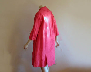 1950s Hot Pink Swing Coat